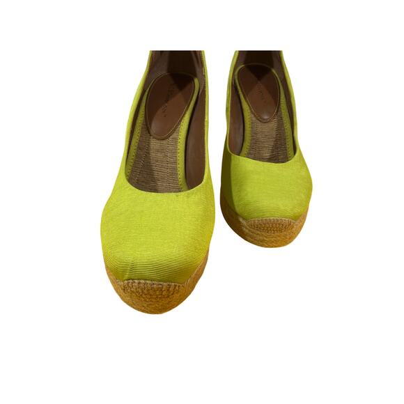 BCBG Women’s Platform Lime Green Wedge Heels Women Size 9 - Picture 5 of 17